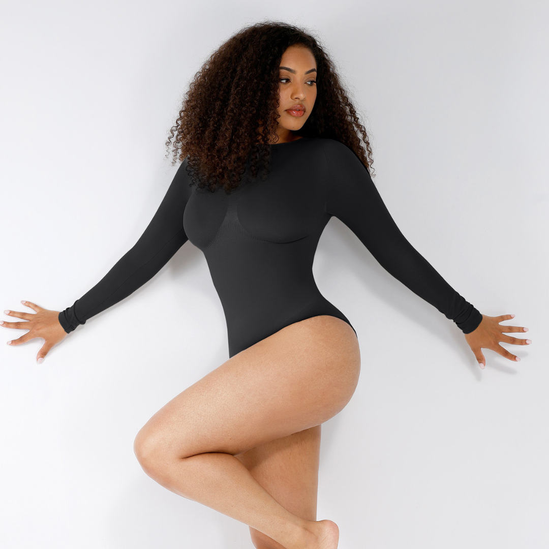 SecondSkin Sculpting  Longsleeve Bodysuit mit Slip/Brust Support