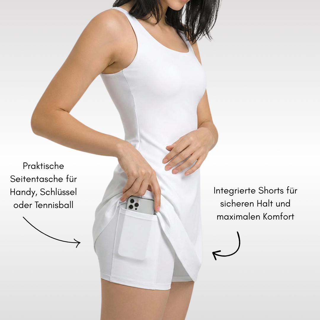 Tennis Active Dress mit integrierter Shorts