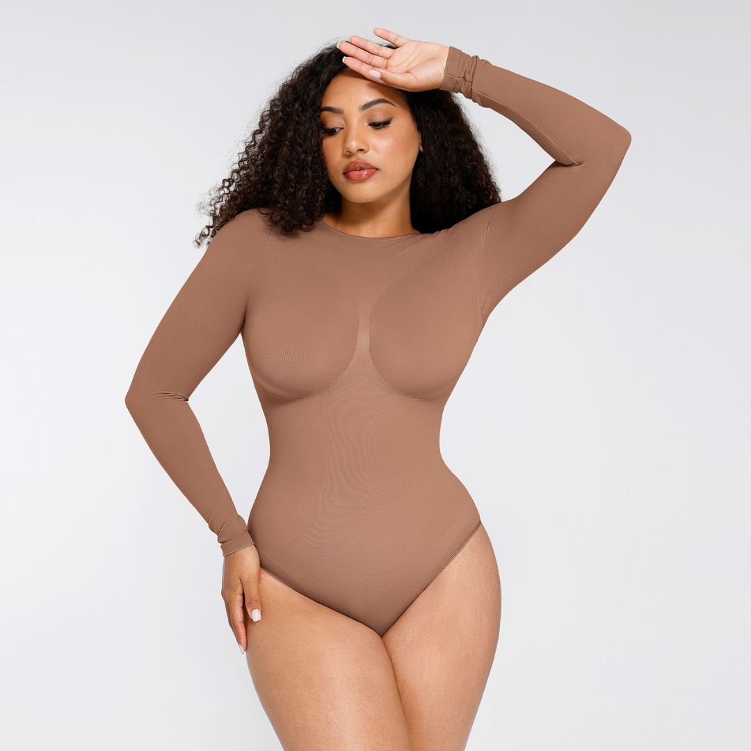 SecondSkin Sculpting  Longsleeve Bodysuit mit Slip/Brust Support