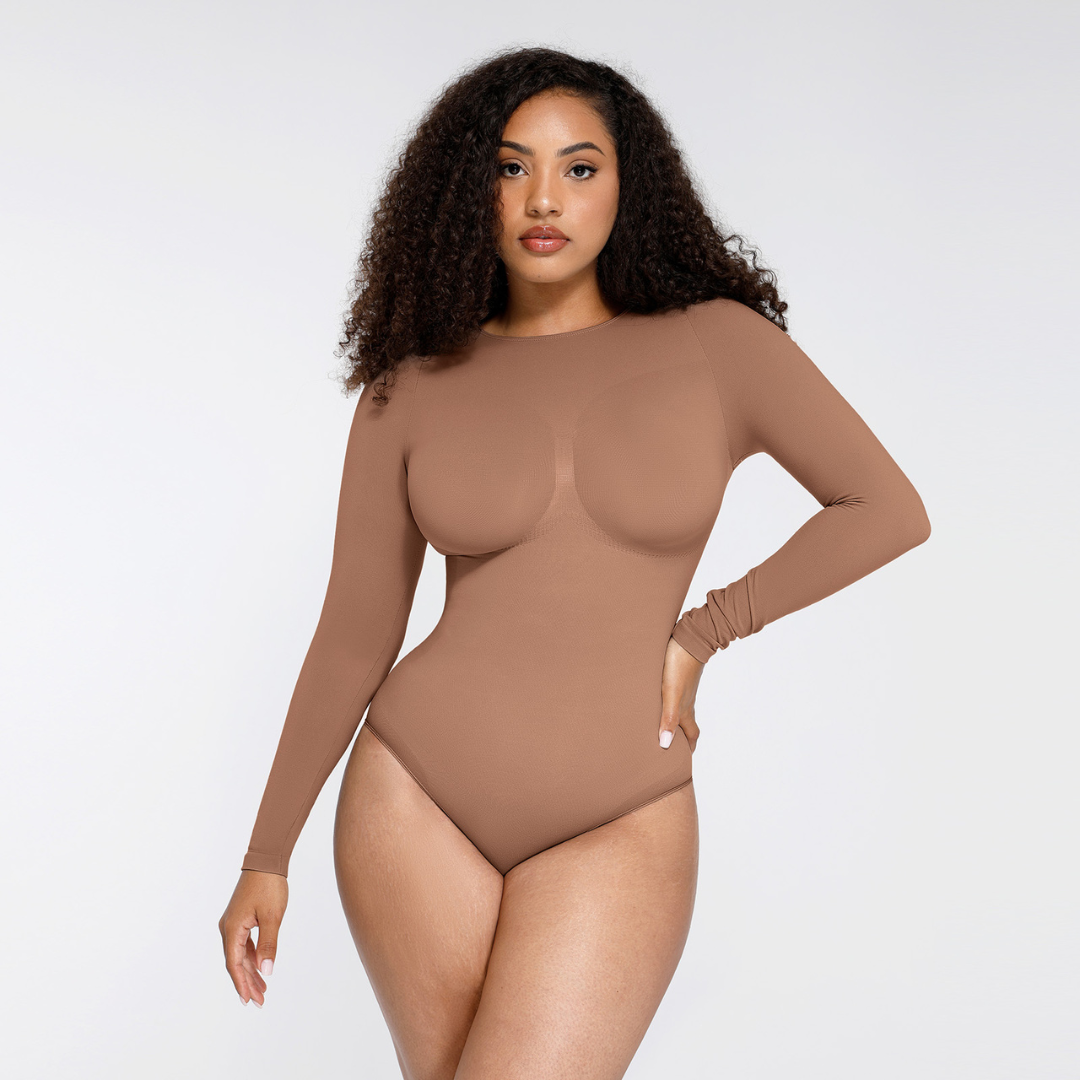 SecondSkin Sculpting  Longsleeve Bodysuit mit Slip/Brust Support