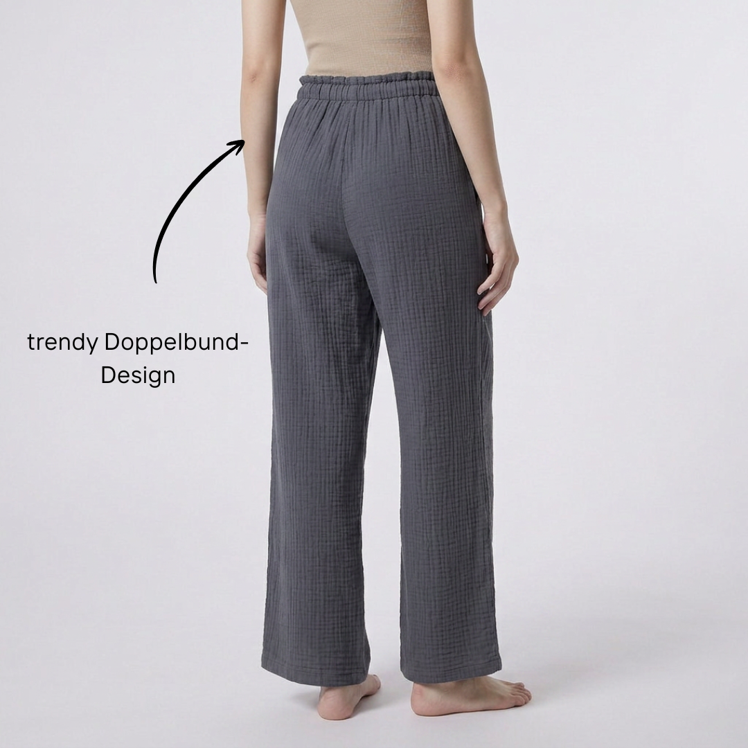Musselin Double Waist Pants