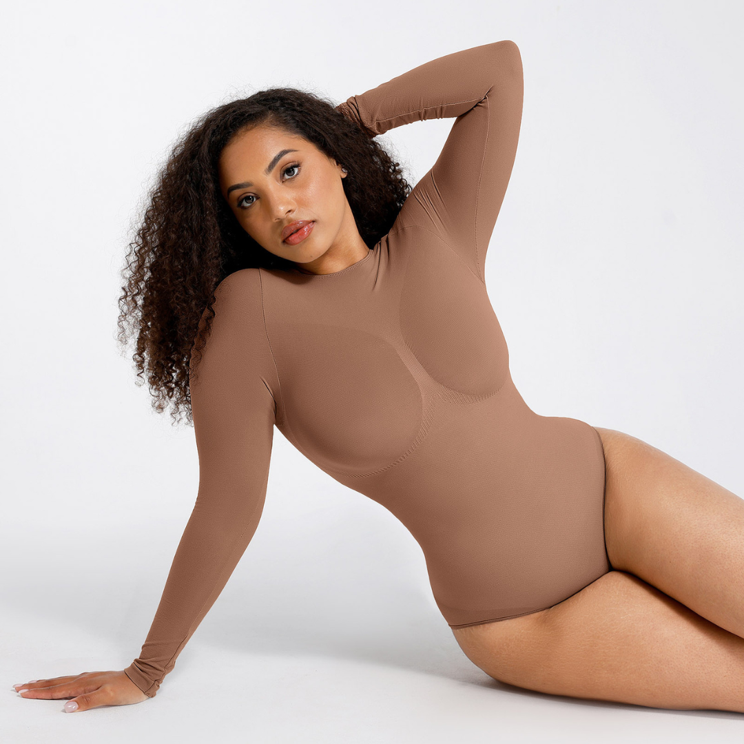 SecondSkin Sculpting  Longsleeve Bodysuit mit Slip/Brust Support
