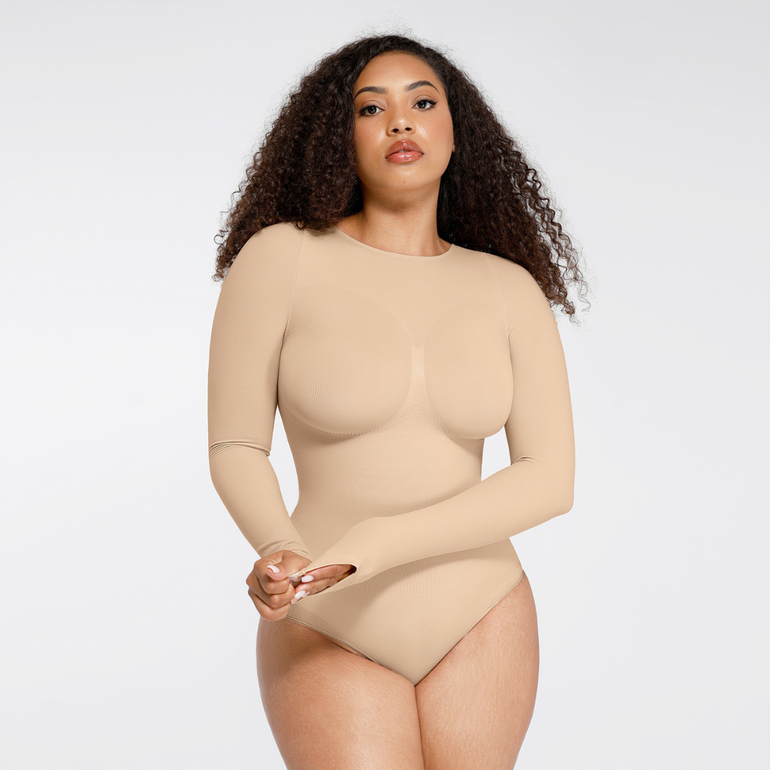 SecondSkin Sculpting  Longsleeve Bodysuit mit Slip/Brust Support