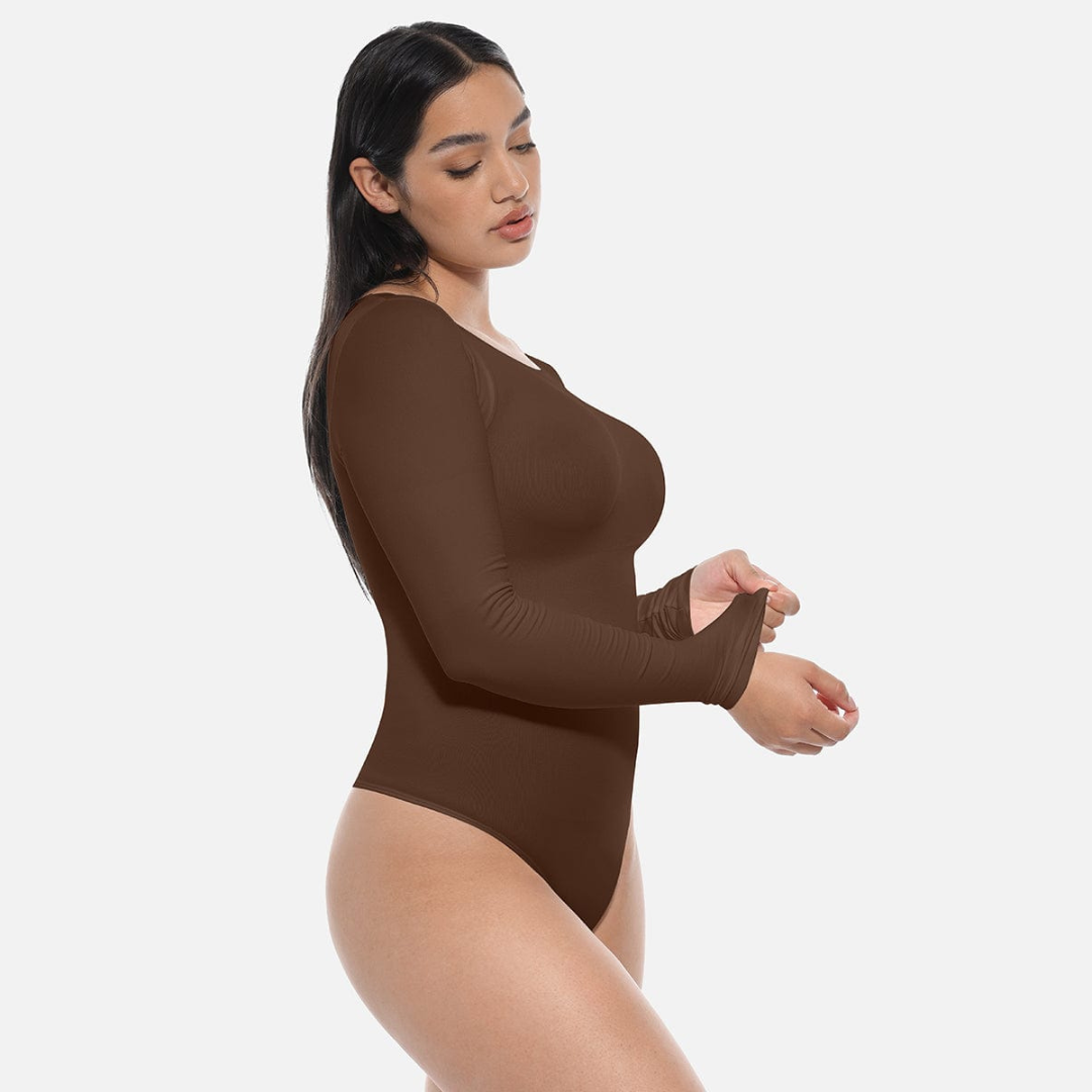 SecondSkin Sculpting Longsleeve Bodysuit Slim Corset