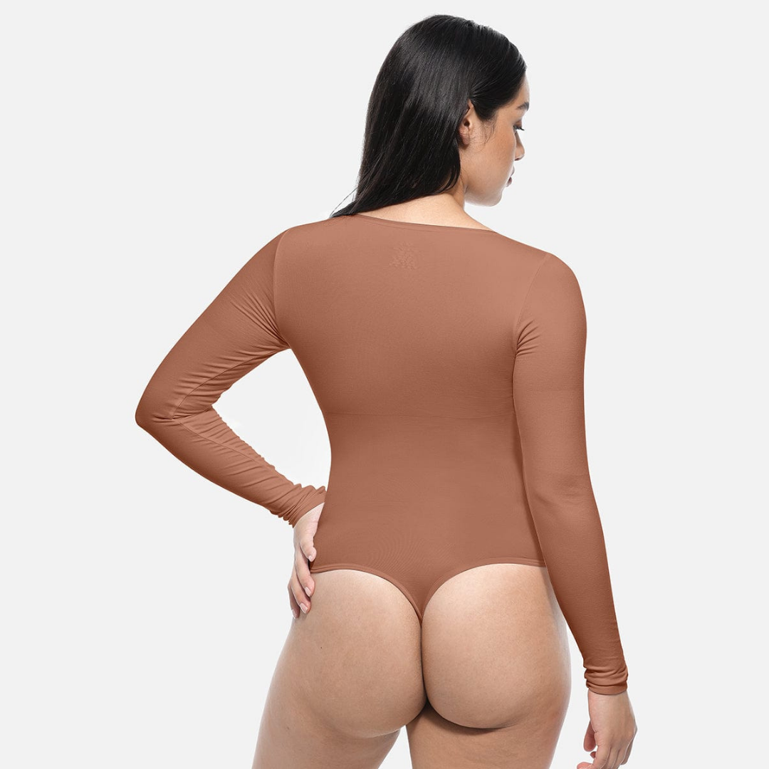SecondSkin Sculpting Longsleeve Bodysuit Slim Corset