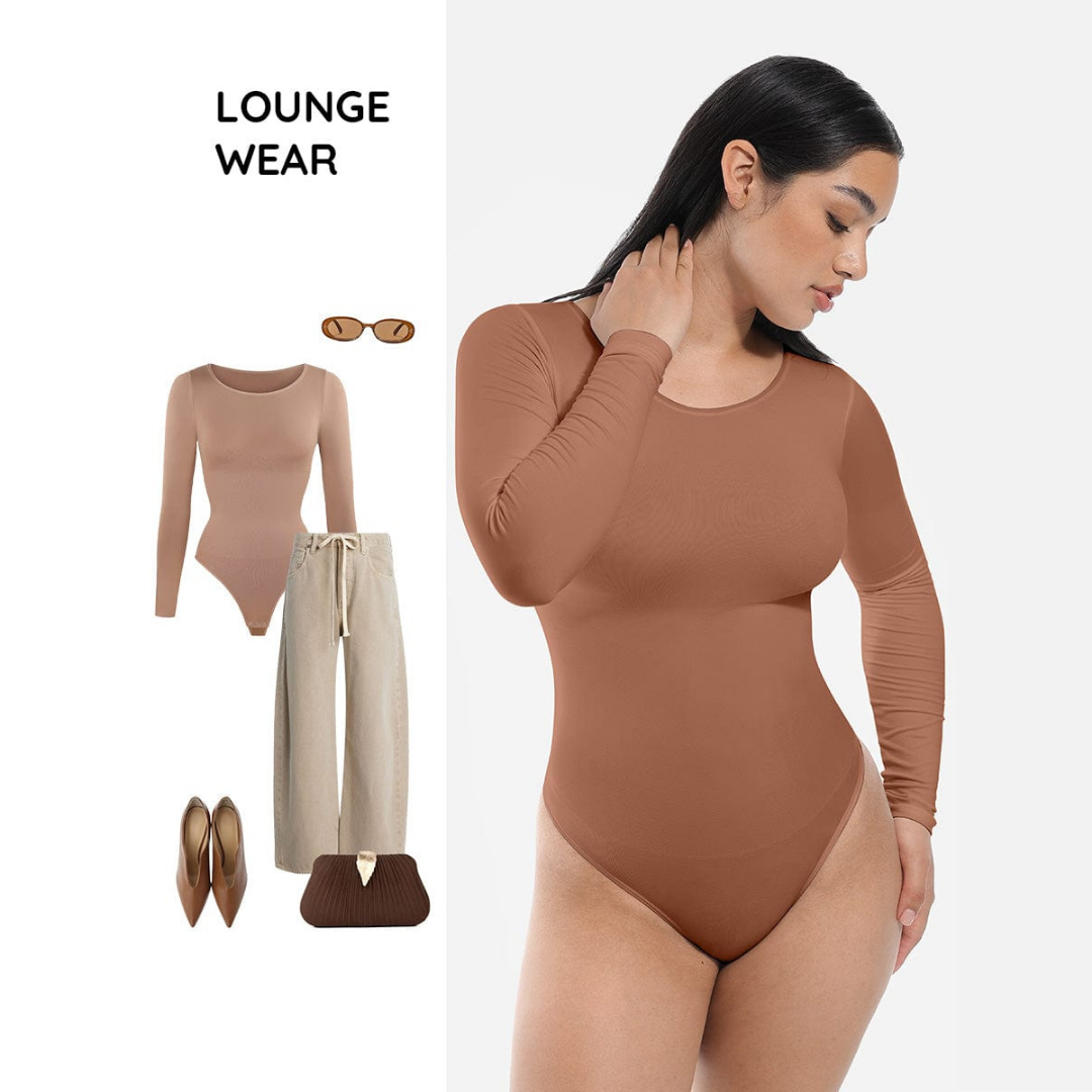 SecondSkin Sculpting  Longsleeve Bodysuit Slim Corset