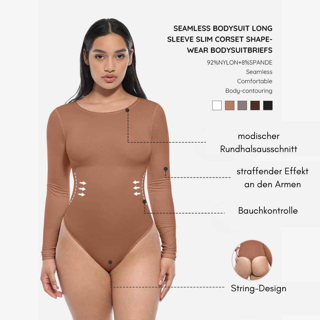 SecondSkin Sculpting  Longsleeve Bodysuit Slim Corset