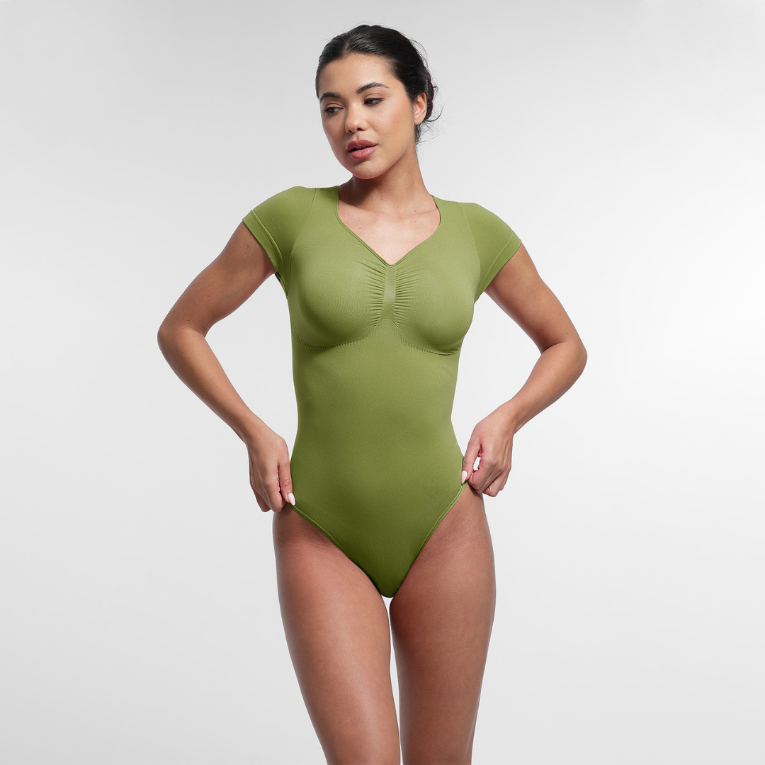 SecondSkin Sculpting T-shit Bodysuit mit String