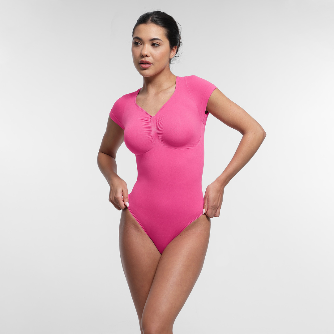 SecondSkin Sculpting T-shit Bodysuit mit String