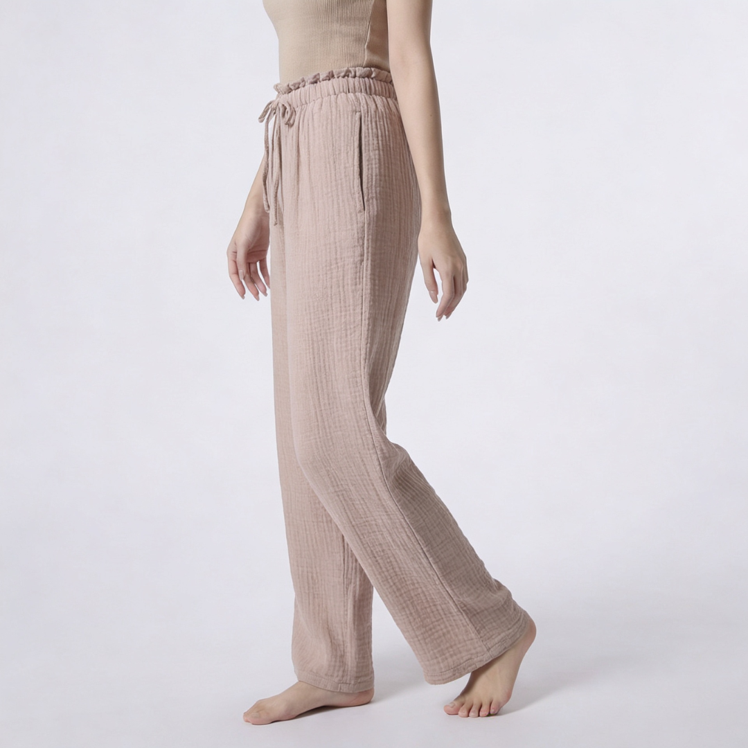 Musselin Double Waist Pants