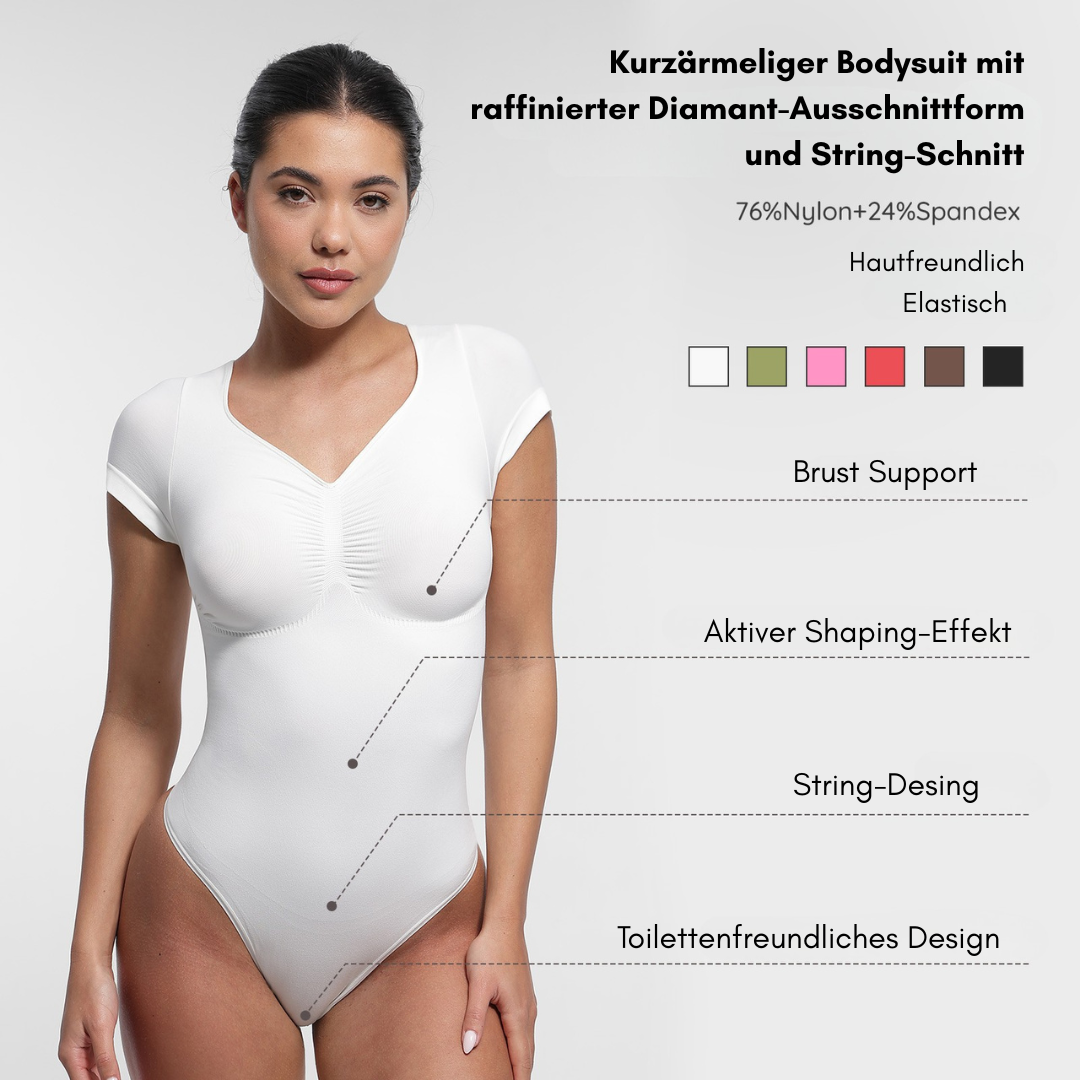 SecondSkin Sculpting T-shit Bodysuit mit String