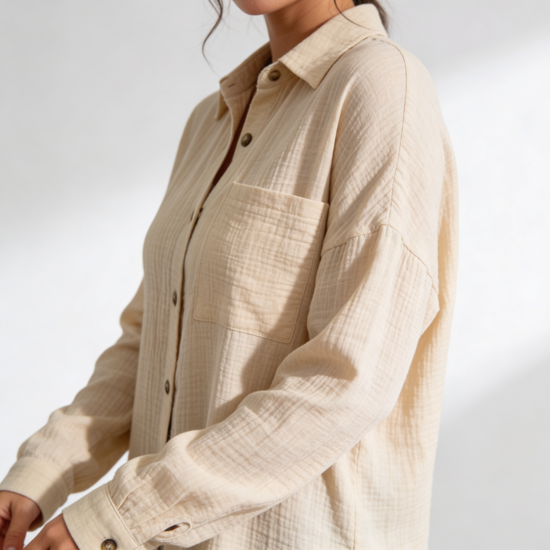 Musselin Soft Touch Bluse