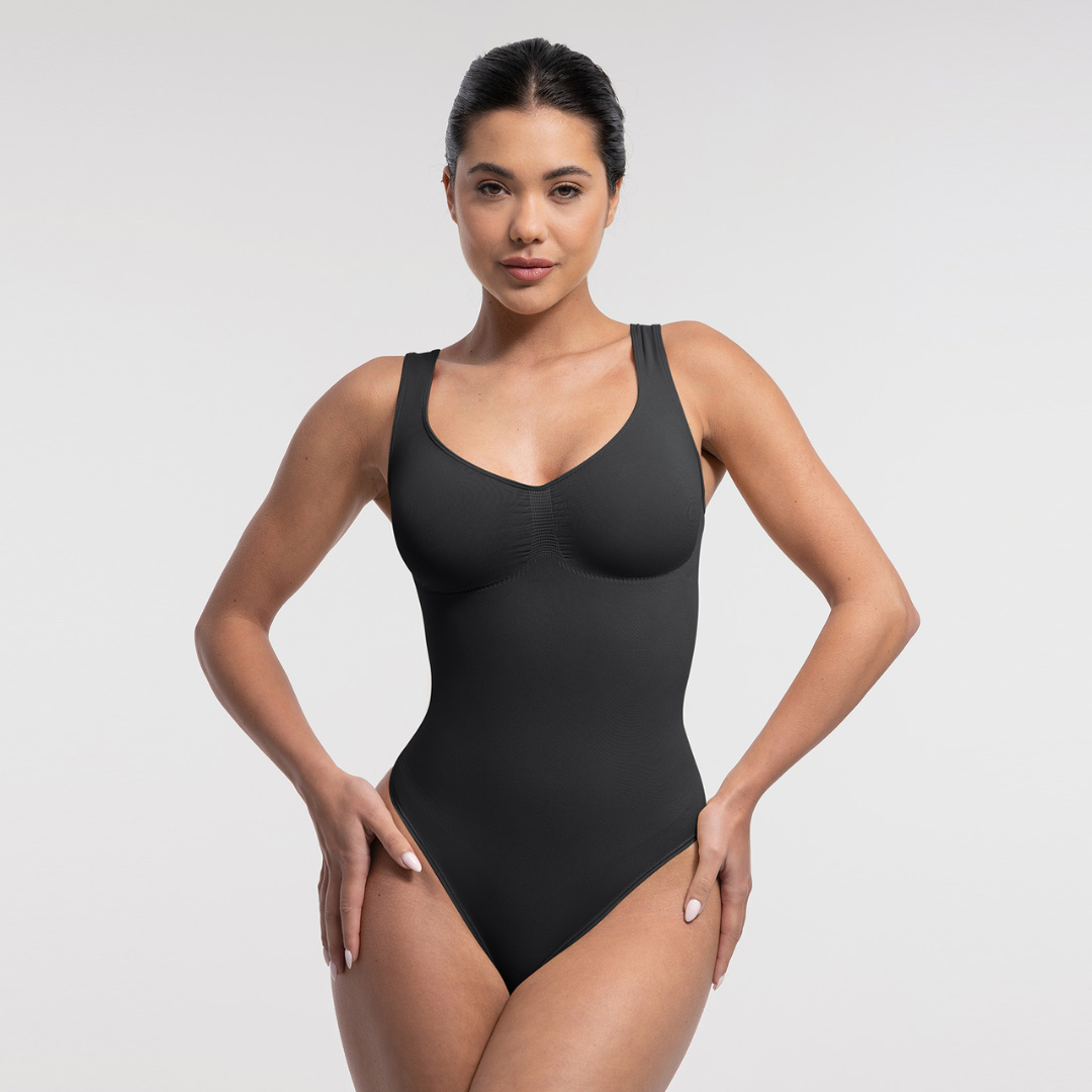 SecondSkin Sculpting Tank Bodysuit mit String