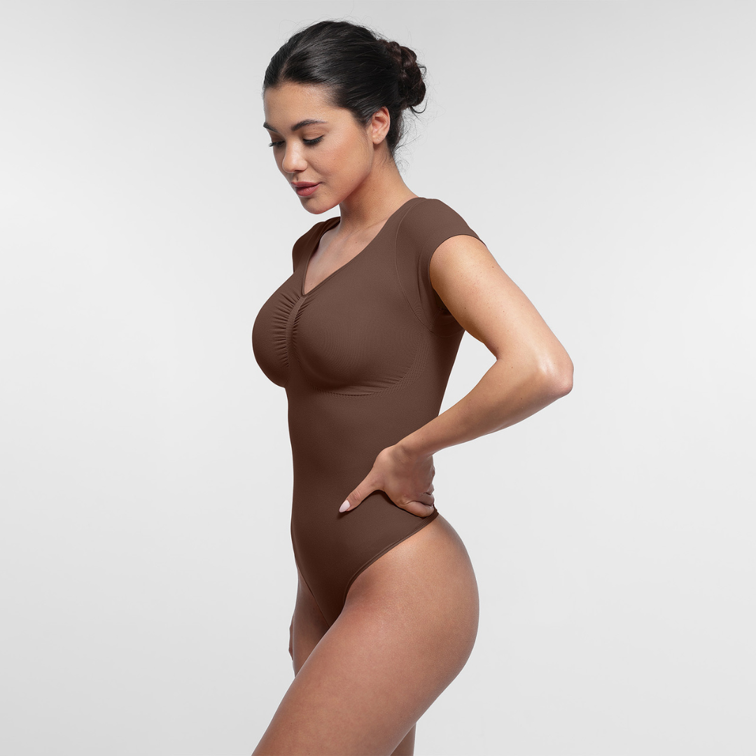 SecondSkin Sculpting T-shit Bodysuit mit String