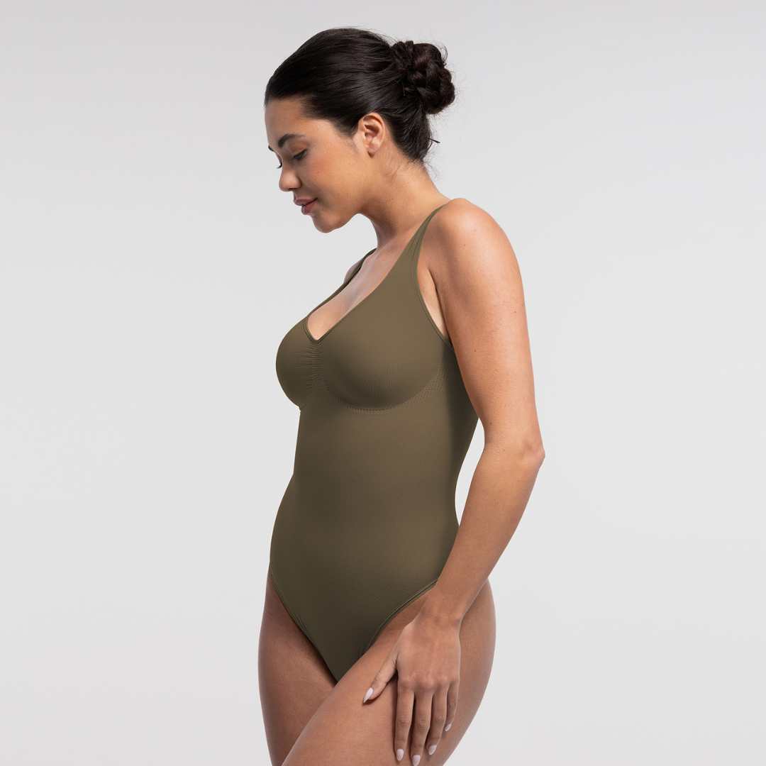 SecondSkin Sculpting Tank Bodysuit mit String