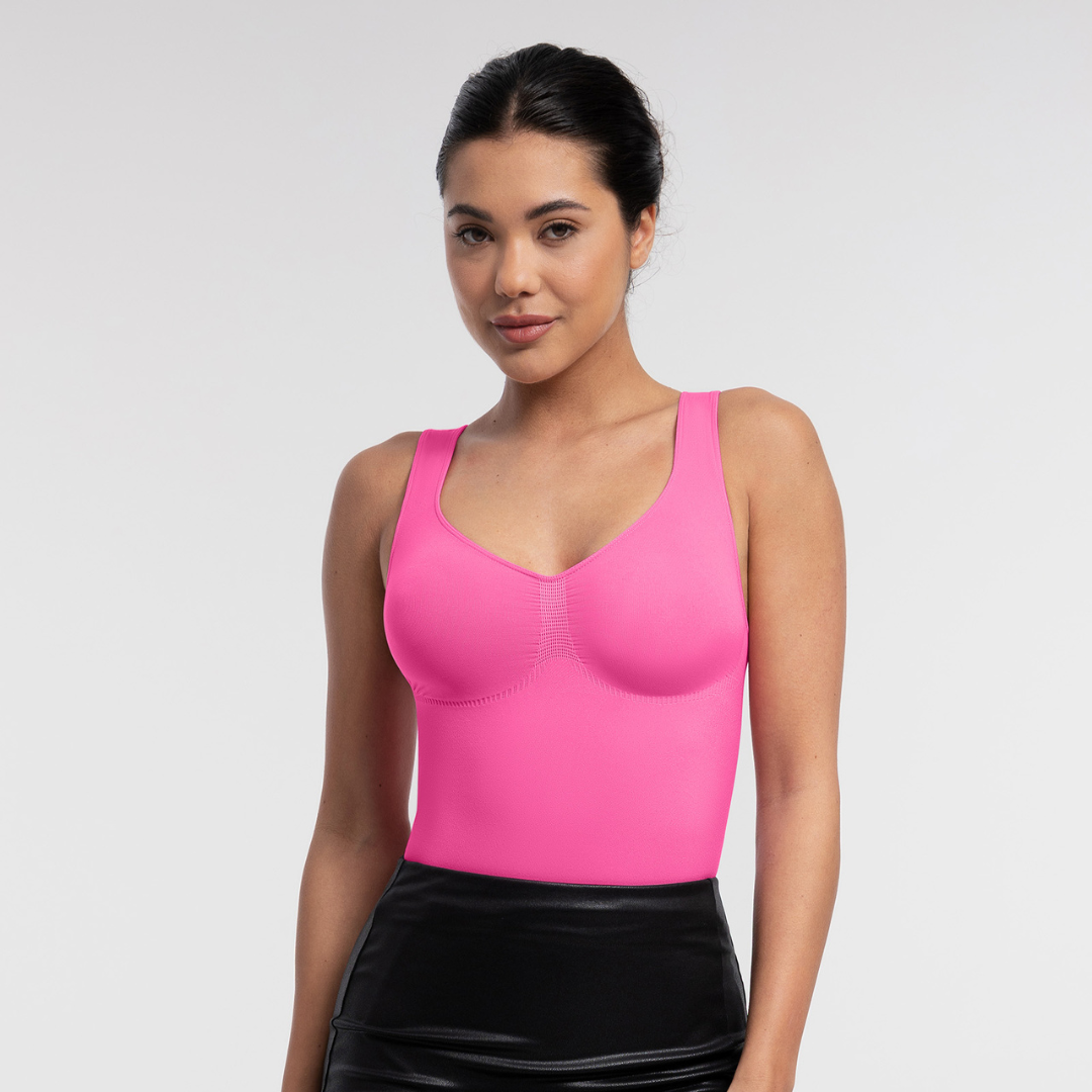 SecondSkin Sculpting Tank Bodysuit mit String