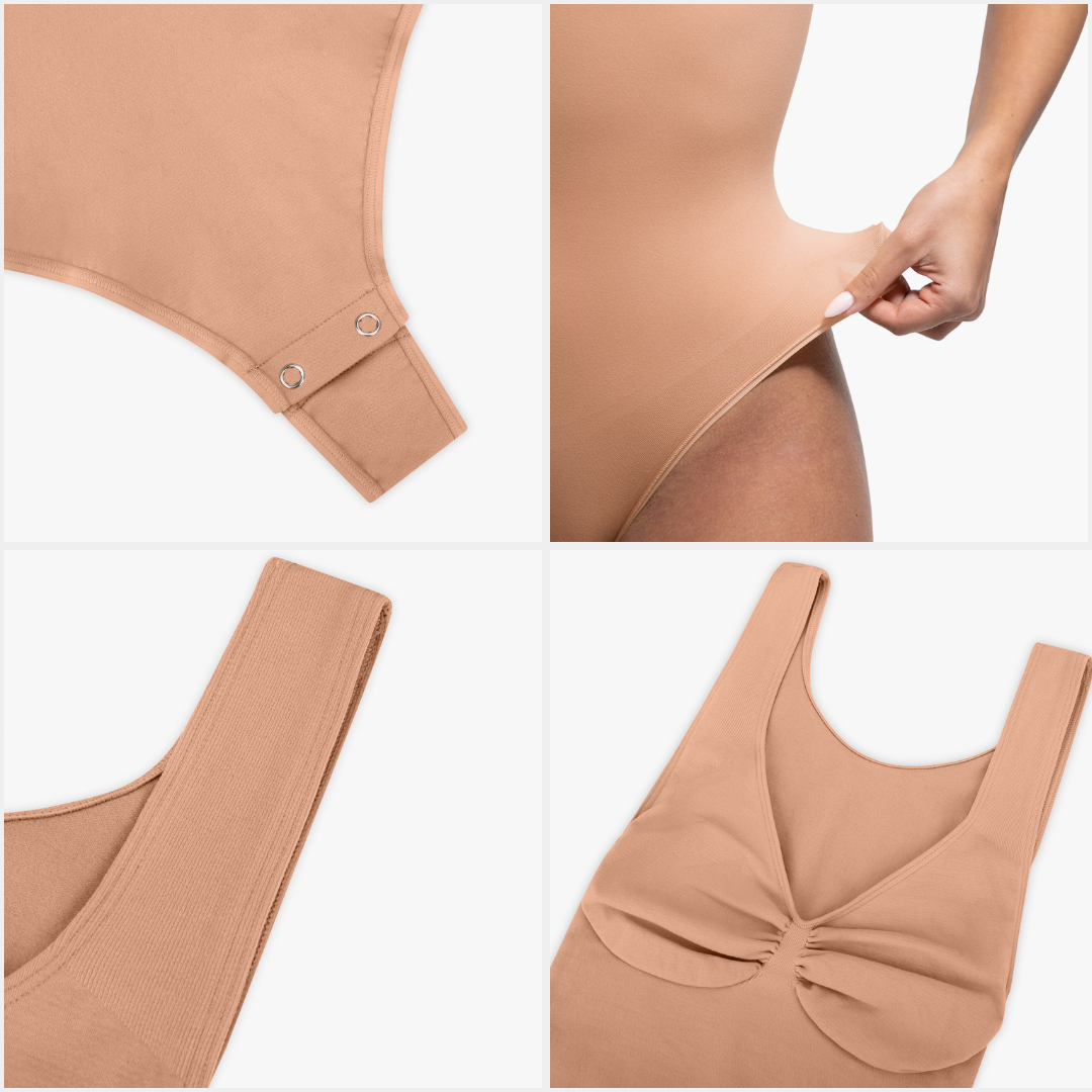 SecondSkin Sculpting Tank Bodysuit mit String