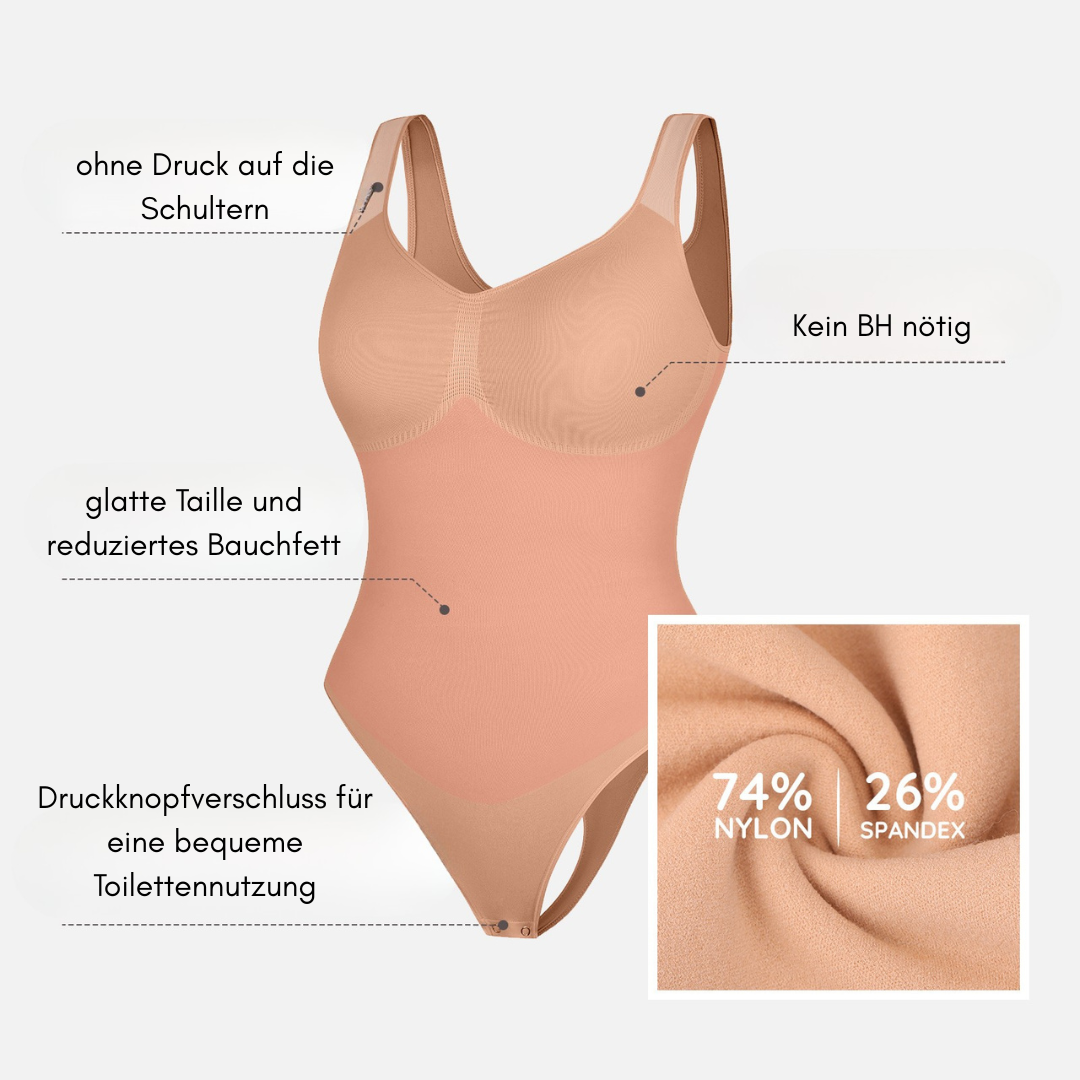 SecondSkin Sculpting Tank Bodysuit mit String