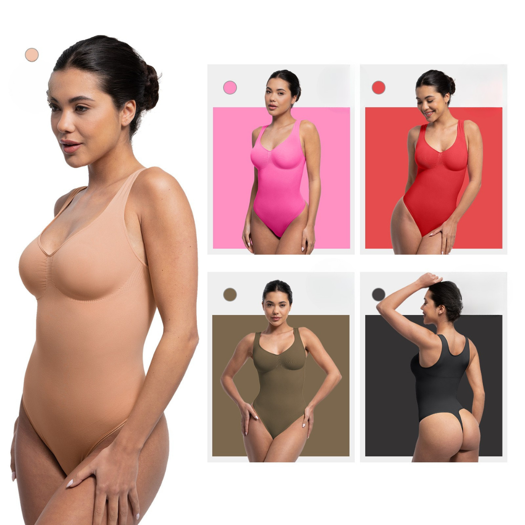 SecondSkin Sculpting Tank Bodysuit mit String