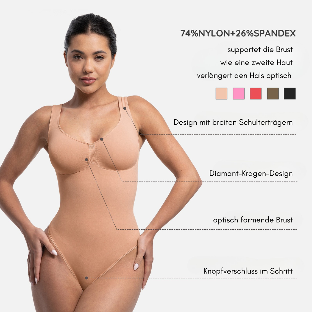 SecondSkin Sculpting Tank Bodysuit mit String
