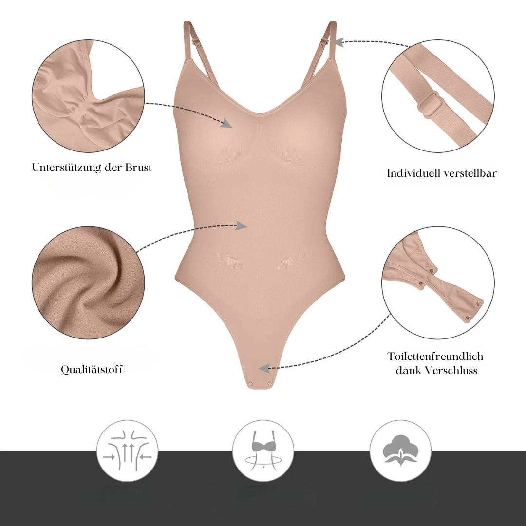 Tanga Bodysuit Şekillendirici Şekillendirici Giysi