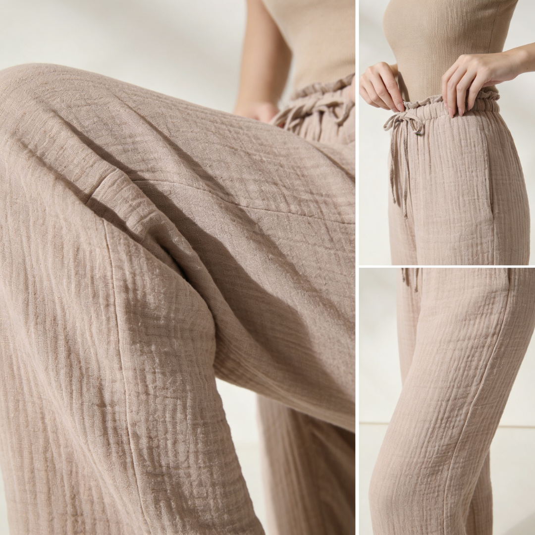 Musselin Double Waist Pants
