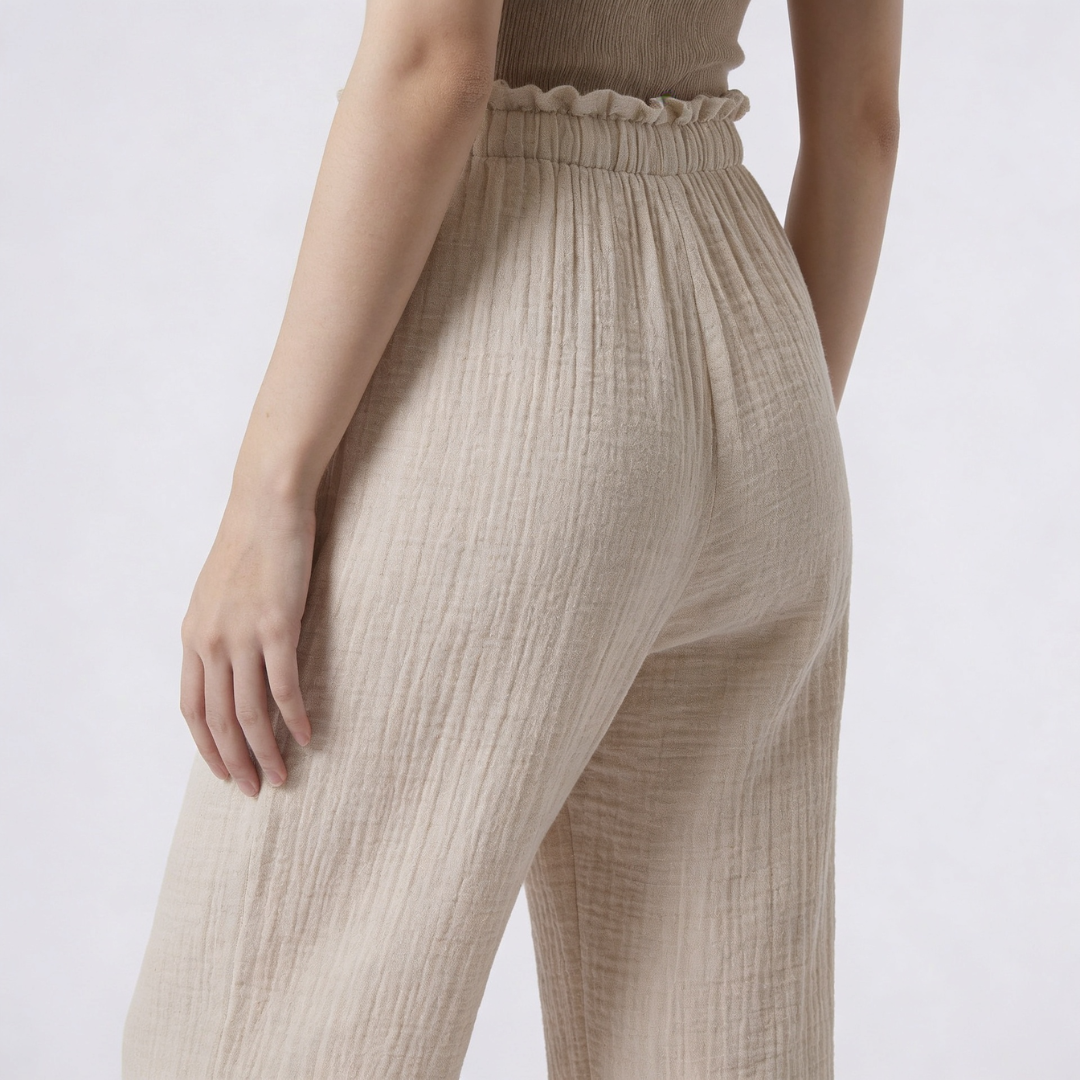 Musselin Double Waist Pants