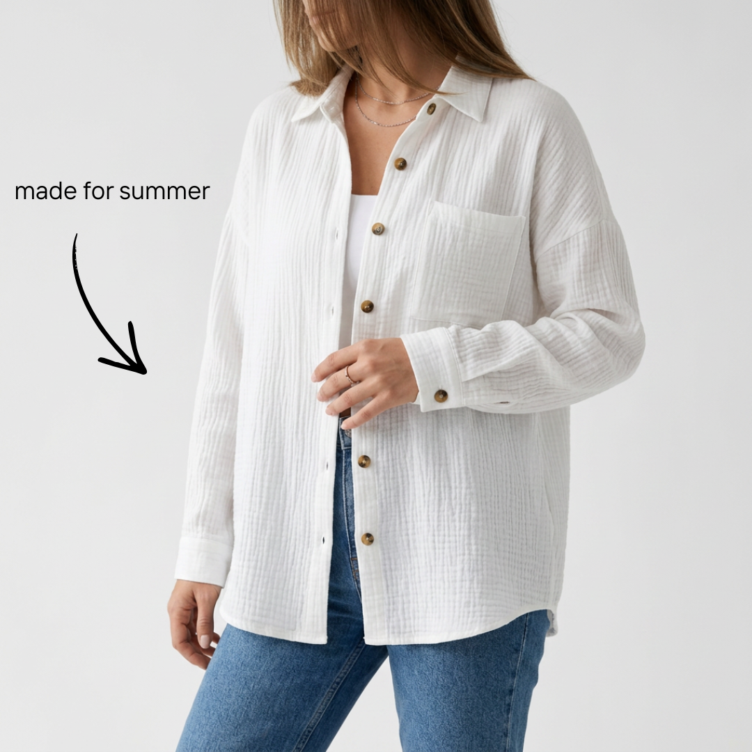 Musselin Soft Touch Bluse