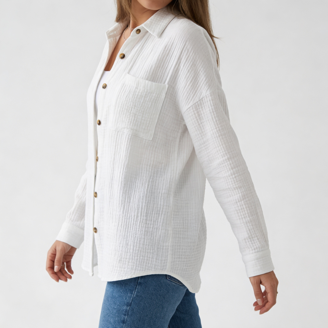 Musselin Soft Touch Bluse