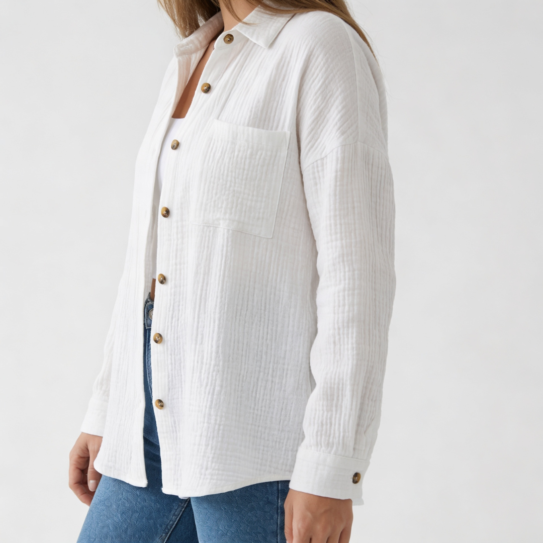 Musselin Soft Touch Bluse