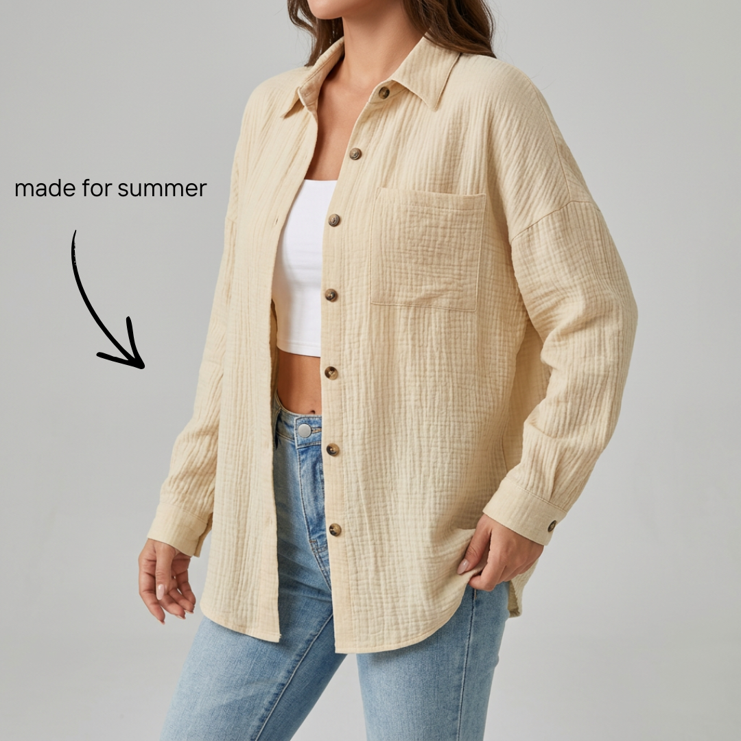 Musselin Soft Touch Bluse