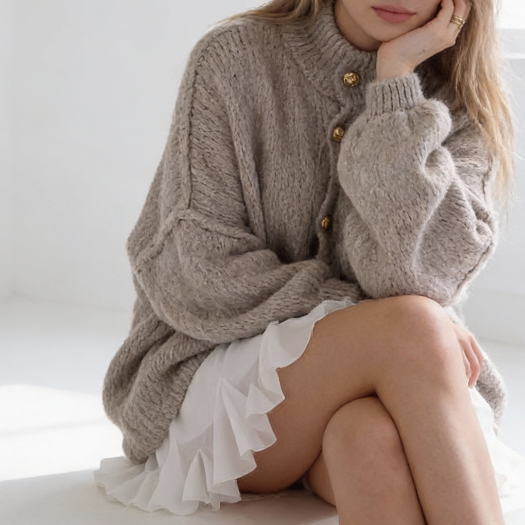 Chunky Button Cardigan